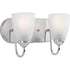 Progress Gather P2707 09 2 100 Watt MED BATH BRACKET in Brushed Nickel Finish Model: P2707-09