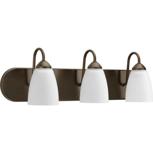 Progress Gather P2708 09 3 100 Watt MED BATH BRACKET in Brushed Nickel Finish Model: P2708-09