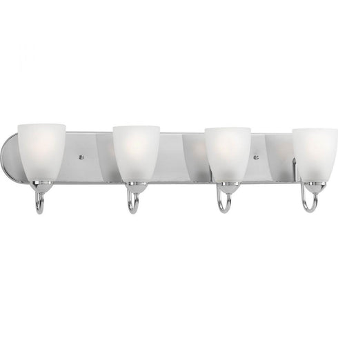 Progress Gather P2709 09 4 100 Watt MED BATH BRACKET in Brushed Nickel Finish Model: P2709-09
