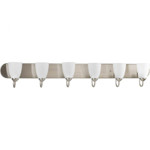 Progress Gather P2714 09 6 100 Watt MED BATH BRACKET in Brushed Nickel Finish Model: P2714-09