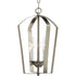 Progress Gather P3928 09 3 60 Watt CANDLE FOYER in Brushed Nickel Finish Model: P3928-09