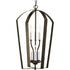 Progress Gather P3929 09 6 60 Watt CANDLE FOYER in Brushed Nickel Finish Model: P3929-09