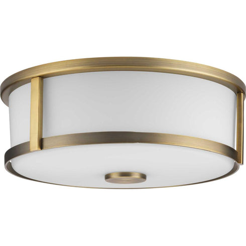 Progress Gilliam P350254 009 2 Light FLUSHMT in Brushed Nickel Finish Model: P350254-009