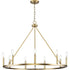 Progress Gilliam P400314 009 9 Light CHANDELIER in Brushed Nickel Finish Model: P400314-009