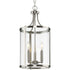 Progress Gilliam P500390 009 3 Light FOYER in Brushed Nickel Finish Model: P500390-009