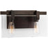 Progress Glayse P300106 009 2 60 Watt MED BATH BRACKET in Brushed Nickel Finish Model: P300106-009