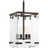 Progress Glayse P500095 009 4 60 Watt MED FOYER in Brushed Nickel Finish Model: P500095-009