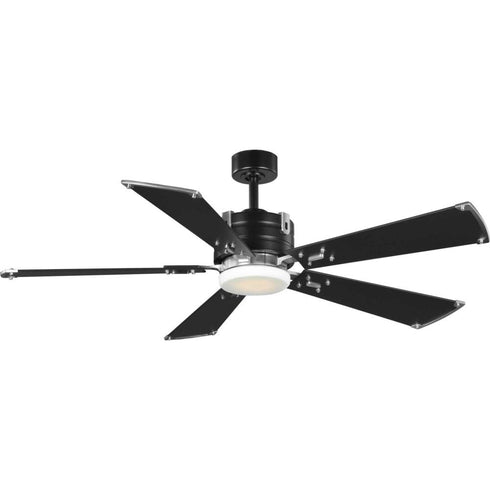 Progress Glenfalls P250021 009 30 56 IN 5 Blade Fan in Brushed Nickel Finish Model: P250021-009-30