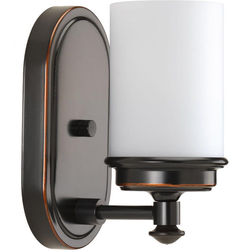Progress Glide P300012 009 1 100 Watt MED BATH BRACKET in Brushed Nickel Finish Model: P300012-009