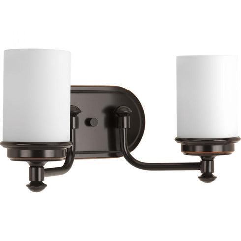 Progress Glide P300013 009 2 100 Watt MED BATH BRACKET in Brushed Nickel Finish Model: P300013-009