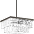 Progress Glimmer Four Light Pendant in Antique Bronze Finish Model: P500109-020