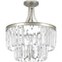 Progress Glimmer P2326 134 3 60 Watt CAND SEMI FLUSH CONV in Silver Ridge Finish Model: P2326-134