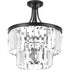 Progress Glimmer P2326 134 3 60 Watt CAND SEMI FLUSH CONV in Silver Ridge Finish Model: P2326-134
