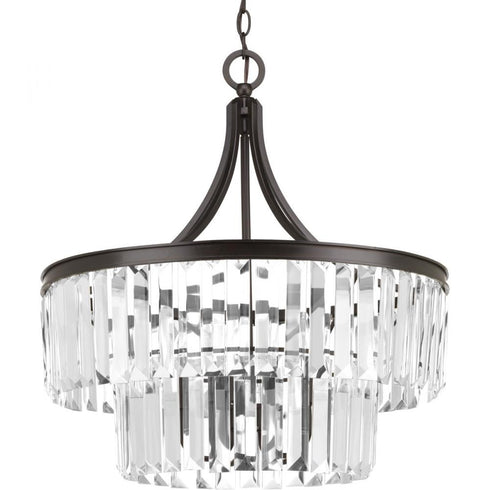 Progress Glimmer P5321 134 5 60 Watt CAND PENDANT in Silver Ridge Finish Model: P5321-134