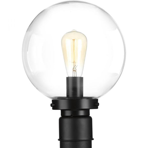 Progress Globe Lanterns P540007 031 1 100 Watt MED POST LANTERN in Matte Black Finish Model: P540007-031