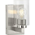 Progress Goodwin P300386 009 1 Light Vanity in Brushed Nickel Finish Model: P300386-009
