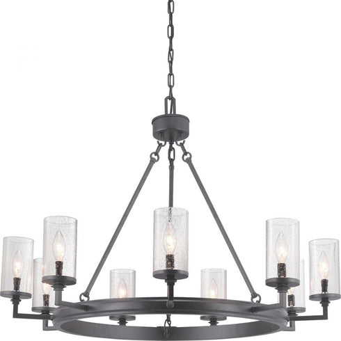 Progress Gresham P400165 143 9 60 Watt CAND CHANDELIER in Graphite Finish Model: P400165-143