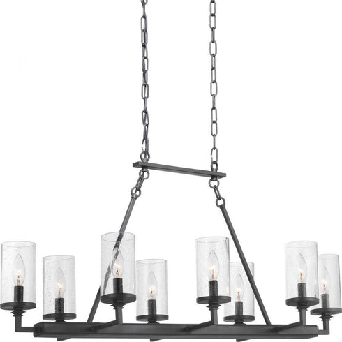 Progress Gresham P400180 143 8 60 Watt CAND CHANDELIER in Graphite Finish Model: P400180-143