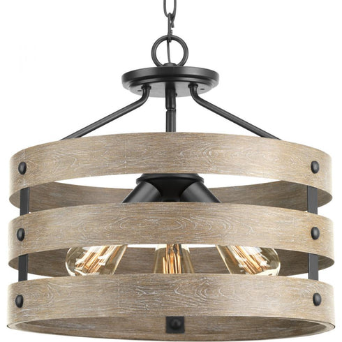Progress Gulliver P350049 141 4 75 Watt MED SEMI FLUS CONV in Galvanized Finish Finish Model: P350049-141
