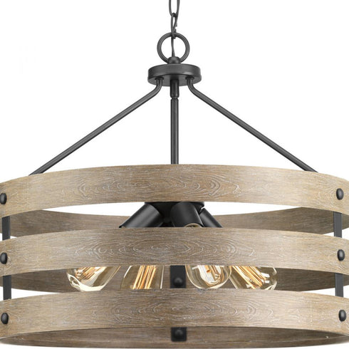 Progress Gulliver P500023 141 4 75 Watt MED PENDANT in Galvanized Finish Finish Model: P500023-141
