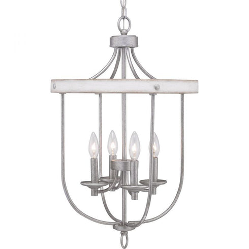 Progress Gulliver P500157 141 4 60 Watt CAND FOYER in Galvanized Finish Finish Model: P500157-141