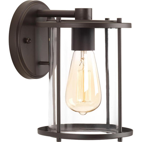 Progress Gunther P560057 020 1 100 Watt MED WALL LANTERN in Antique Bronze Finish Model: P560057-020
