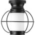 Progress Haddon Collection One light flush mount in Matte Black Finish Model: P550016-031