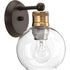 Progress Hansford P300049 020 1 60 Watt MED BATH BRACKET in Antique Bronze Finish Model: P300049-020