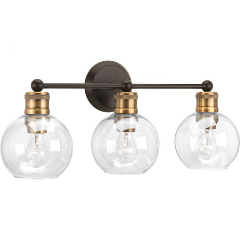 Progress Hansford P300051 020 3 60 Watt MED BATH BRACKET in Antique Bronze Finish Model: P300051-020