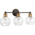 Progress Hansford P300051 020 3 60 Watt MED BATH BRACKET in Antique Bronze Finish Model: P300051-020