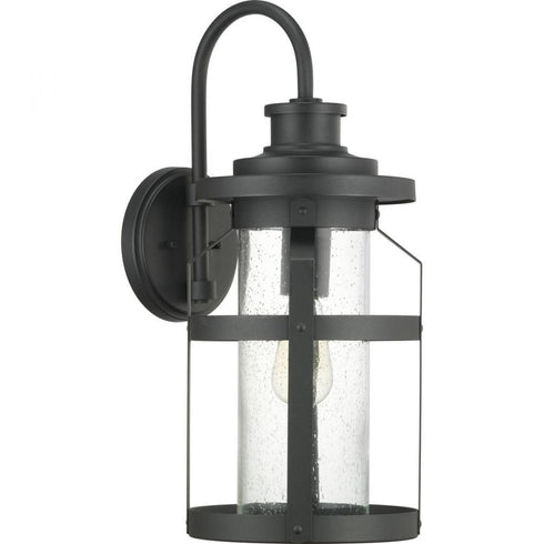 Progress Haslett P560096 031 1 100 Watt MED WALL LANTERN in Textured Black Finish Model: P560096-031