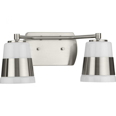 Progress Haven P300443 009 2 Light BATH in Brushed Nickel Finish Model: P300443-009