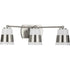 Progress Haven P300444 009 3 Light BATH in Brushed Nickel Finish Model: P300444-009