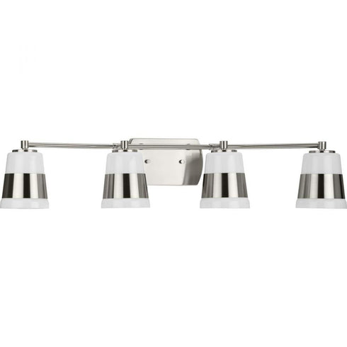 Progress Haven P300445 009 4 Light BATH in Brushed Nickel Finish Model: P300445-009