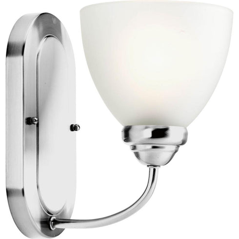 Progress Heart P2913 09 1 100 Watt MED BATH BRACKET in Brushed Nickel Finish Model: P2913-09