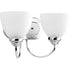 Progress Heart P2915 09 2 100 Watt MED BATH BRACKET in Brushed Nickel Finish Model: P2915-09