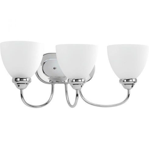Progress Heart P2919 09 3 100 Watt MED BATH BRACKET in Brushed Nickel Finish Model: P2919-09