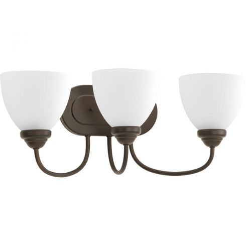 Progress Heart P2919 09 3 100 Watt MED BATH BRACKET in Brushed Nickel Finish Model: P2919-09