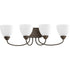 Progress Heart P2928 09 4 100 Watt MED BATH BRACKET in Brushed Nickel Finish Model: P2928-09
