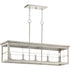 Progress Hedgerow P400254 009 5 60 Watt CAND ISLAND in Brushed Nickel Finish Model: P400254-009