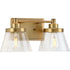Progress Hinton P300349 009 2 60 Watt MED BATH BRACKET in Brushed Nickel Finish Model: P300349-009