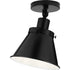 Progress Hinton P350199 009 1 60 Watt MED FLUSH MOUNT in Brushed Nickel Finish Model: P350199-009