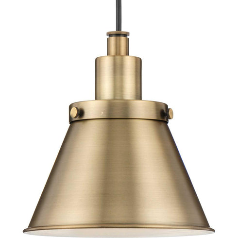 Progress Hinton P500383 009 1 Light MINIPEND METAL in Brushed Nickel Finish Model: P500383-009