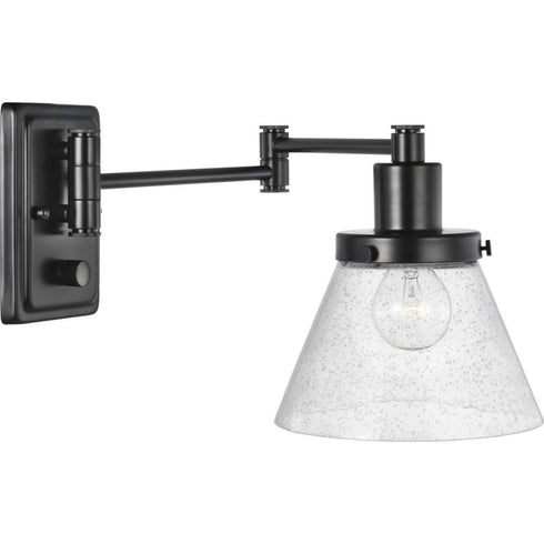 Progress Hinton P710084 009 1 60 Watt MED WALL BRACKET in Brushed Nickel Finish Model: P710084-009