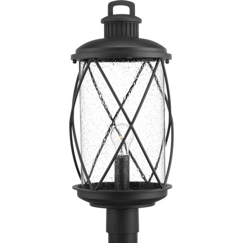 Progress Hollingsworth P540029 031 1 100 Watt MED POST LANTERN in Textured Black Finish Model: P540029-031