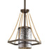 Progress Indi Collection One Light Mini Pendant in Antique Bronze Finish Model: P5074-20