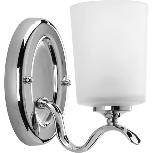 Progress Inspire P2018 09 1 100 Watt MED BATH BRACKET in Brushed Nickel Finish Model: P2018-09