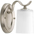 Progress Inspire P2018 09 1 100 Watt MED BATH BRACKET in Brushed Nickel Finish Model: P2018-09