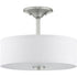 Progress Inspire P350129 009 2 75 Watt MED SEMI FLUSH in Brushed Nickel Finish Model: P350129-009