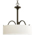 Progress Inspire P3931 09 3 100 Watt MED INVERTED PENDANT in Brushed Nickel Finish Model: P3931-09